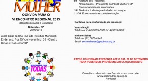 PSDB Mulher São Paulo – Nosso proximo encontro 28/09 – Botucatu!