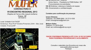 Nosso Proximo Encontro Regional PSDB-Mulher Franca – 04/10