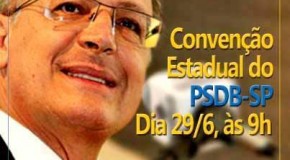Convenção Estadual do PSDB, dia 29, em SP