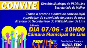 Posse da nova diretoria do Secretariado de Mulheres em Lins