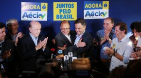 “Dou a largada para o 2º turno em muito boa companhia”, diz Aécio
