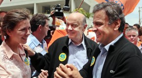 “Serei o presidente da retomada do crescimento do Brasil”, diz Aécio a trabalhadores de São Paulo