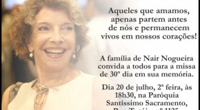 Homenagem para Nair Nogueira 20/07