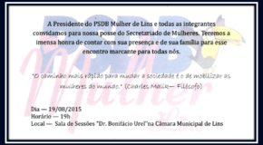 Posse do Secretariado da Mulher em Lins – 19/08