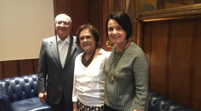 Em visita à São Paulo a Presidente Nacional do PSDB Mulher, Ex-Ministra Solange Jurema, acompanhada pela Presidente do PSDB Mulher Estadual, Nancy Thame, cumprem agenda sobre políticas públicas para mulheres com o Governador Geraldo Alckmin.