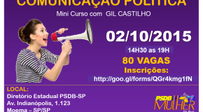 MINICURSO – “COMUNICAÇÃO POLÍTICA” COM GIL CASTILLO E MARCELO WEISS – INSCRIÇÕES ABERTAS!